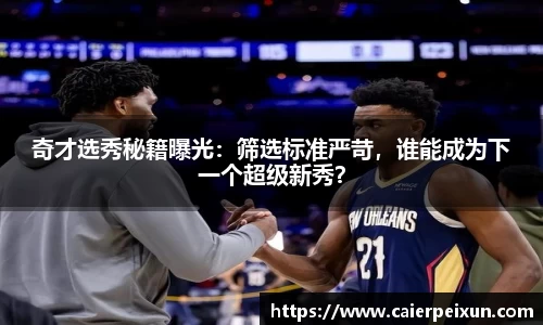 奇才选秀秘籍曝光：筛选标准严苛，谁能成为下一个超级新秀？