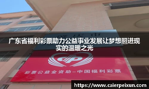 广东省福利彩票助力公益事业发展让梦想照进现实的温暖之光